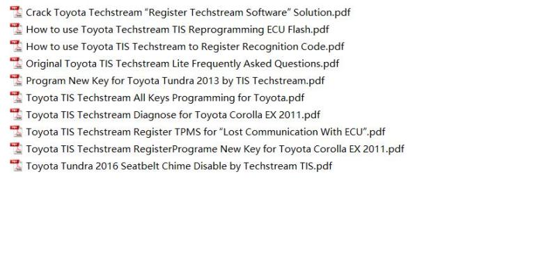 Video+PDF Guide for Toyota Techstream TIS Software Beginner