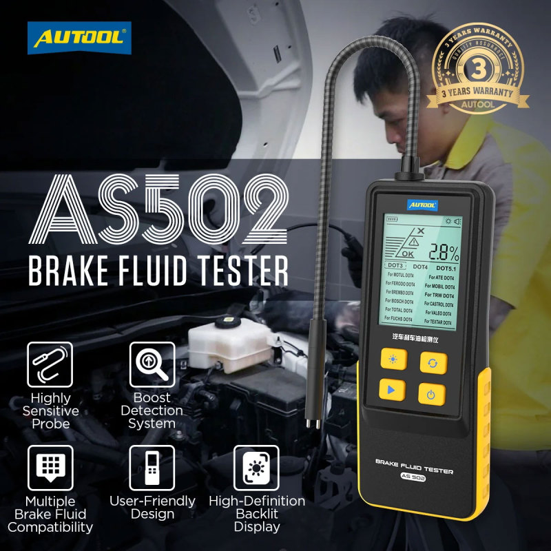 AUTOOL AS502 Brake Fluid Tester Automotive Brake Oil Tester