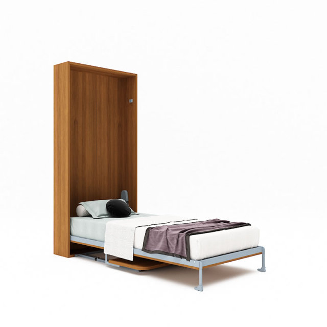 Single murphy bed with desk hardware frame kit