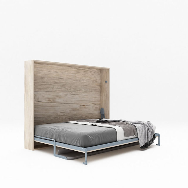 Queen murphy bed with desk mechanism horizontal wall bed