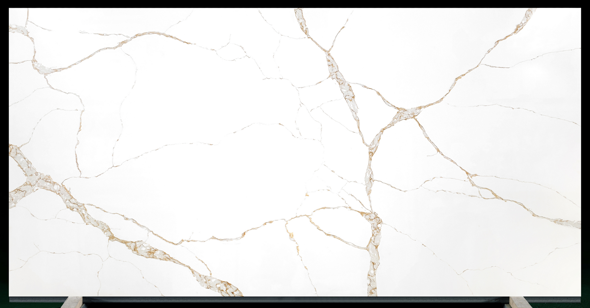 Calacatta Bellezza Gold Quartz Countertop Jumbo Slab 139