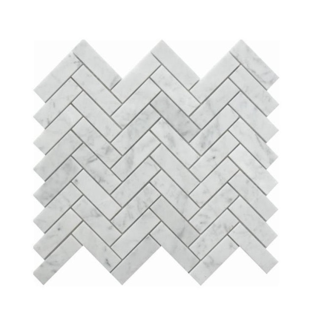 Carrara White Stone Marble Mosaic Wall Tile