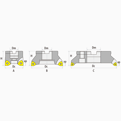 WNGU04/08 Shoulder Milling Tools