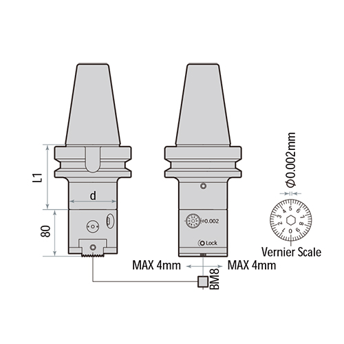 DCK6-FBH80 Micro Finishing Boring Tools