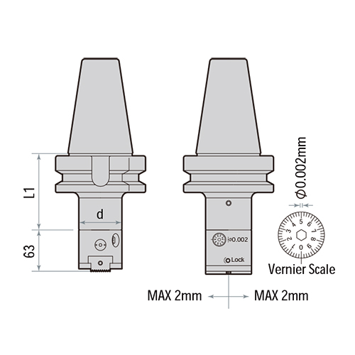 DCK6-FBH63P Micro Finishing Boring Tools