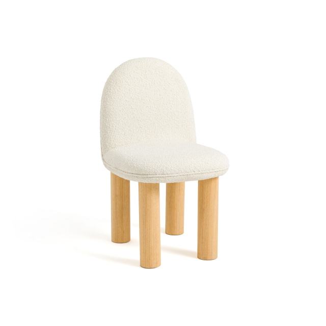 Living Room Furniture Wholesale Customized Kids Sofa Chair, Nordic Dining Room Furniture Natural Color Wooden Chair Soft Sponge Cushion Fabric Living Room Chair