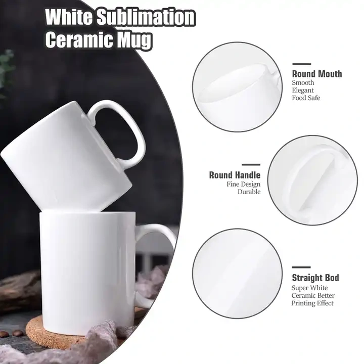 11oz sublimated ceramic mug with box  36pcs/case