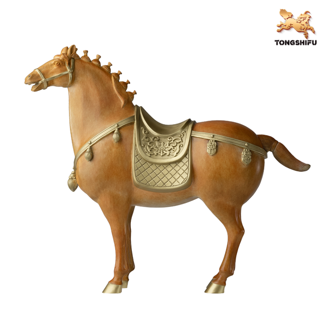 FLOURISHING TANG HORSE (ORANGE, SMALL SIZE)