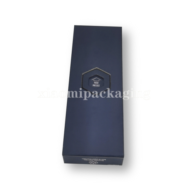 100% Compostable Cardboard Cartridge Slim Joint Box W/ Press Button & Three Parts