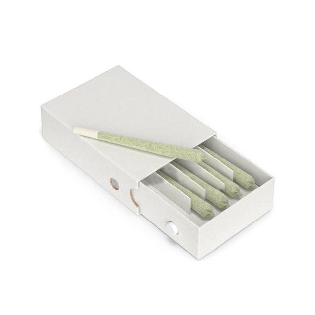 Sustainable Pre-rolls Hard Paper Packaging W/ Side Press Button