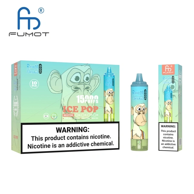 FUMOT RANDM TORNADO 15000 DISPOSABLE VAPE DEVICE WITH BATTERY AND EJUICE DISPLAY WHOLESALE (15000 PUFFS)