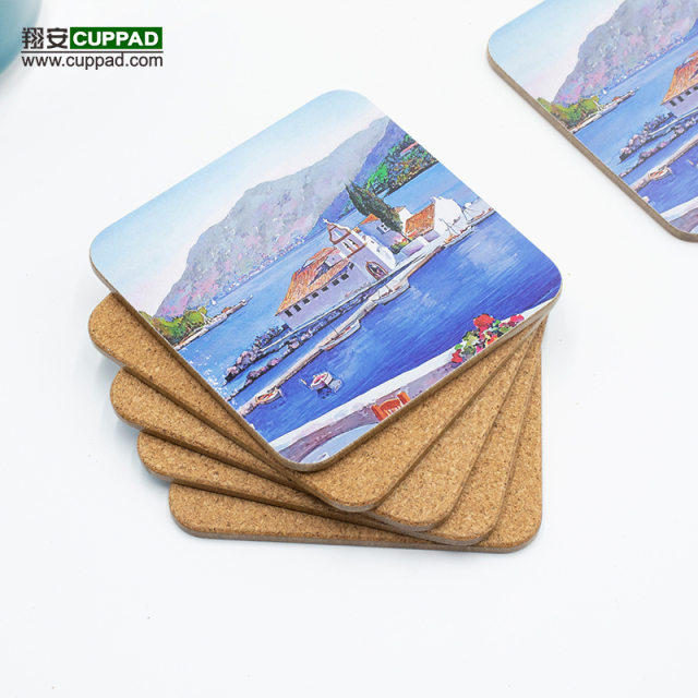 MDF coaster 10x10cm custom scenery coaster