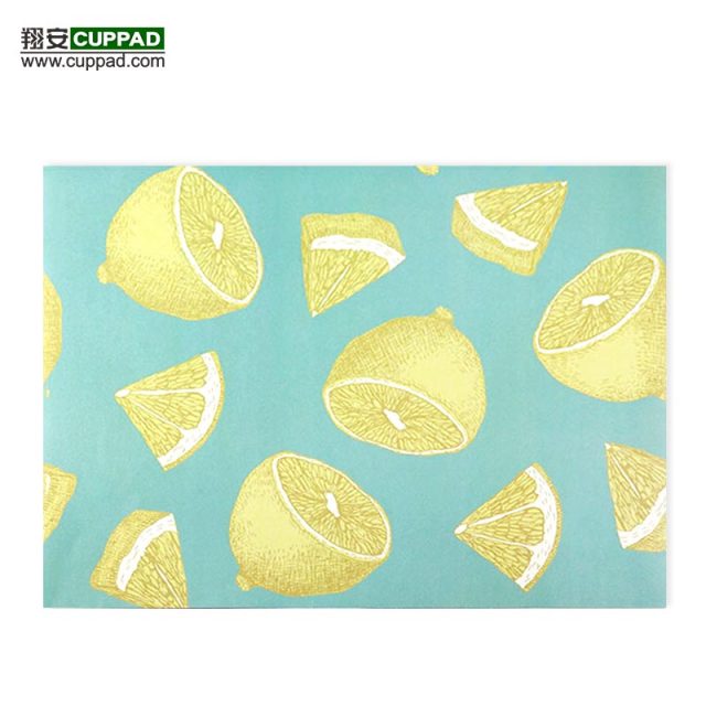 Lemon Fruits Styles Paper Placemats Table size 42*28cm