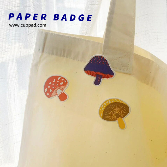 Personalized custom creative letterpress paper badge Image brooch customization