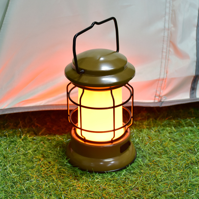 Outdoor Camping Lamp Dual Power Explorer Lantern Portable  Rechargeable Camping Lantern