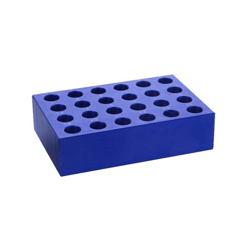 MUHWA 24 Well Aluminum Cooling Block for 1.5ml Micro-Tubes