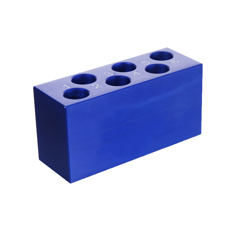 MUHWA 6 Well Aluminum Cooling Block for 10ml/15ml Tubes