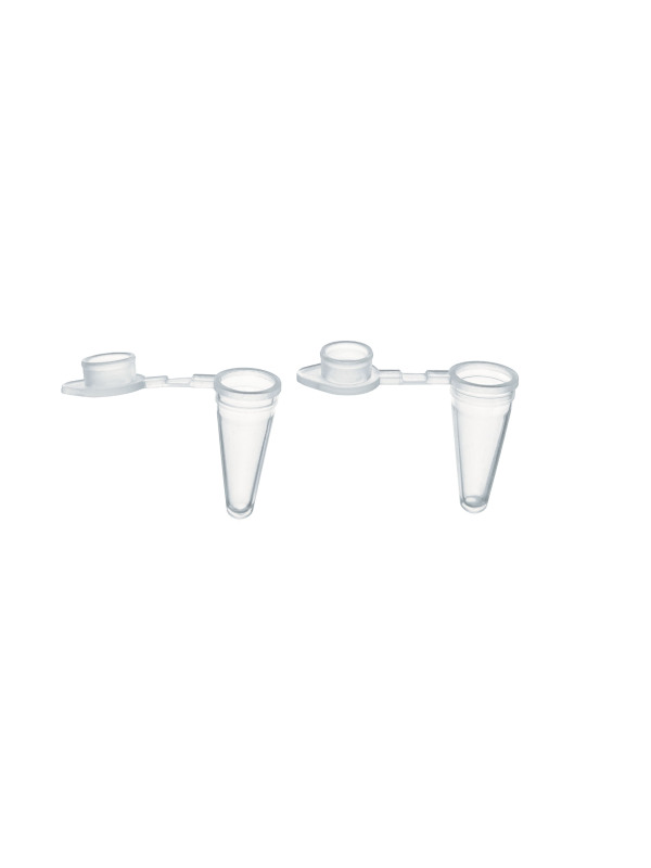 1000pcs 0.2ml PCR Tube with Flat Cap, Microcentrifuge Tube, 0.1ml PCR Reaction Tube