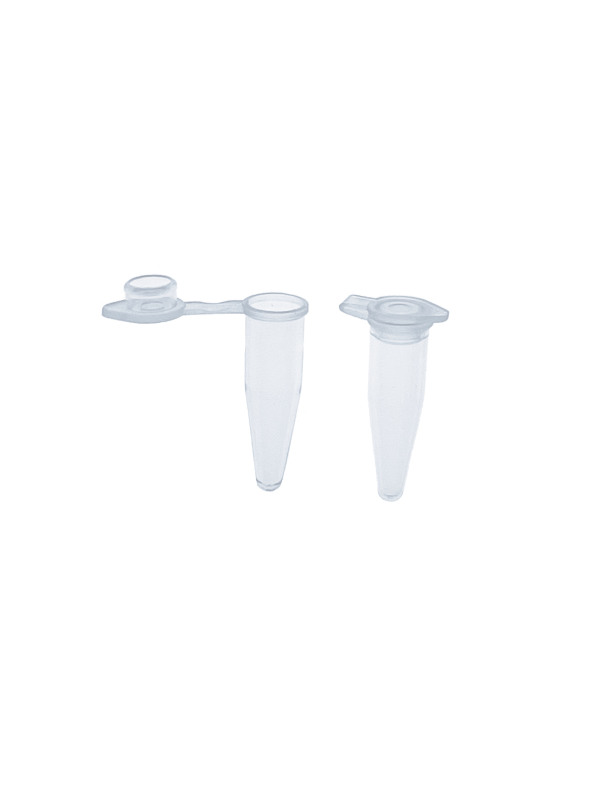 1000pcs 0.2ml PCR Tube with Flat Cap, Microcentrifuge Tube, 0.1ml PCR Reaction Tube