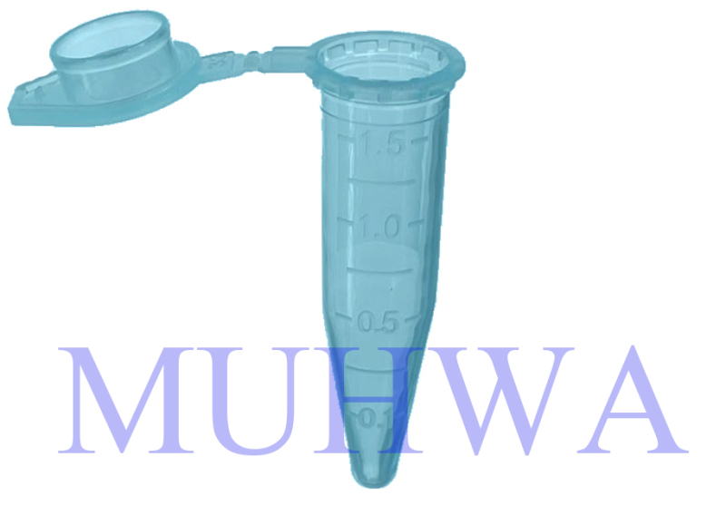 MUHWA 500 PCS Polypropylene Graduated Microcentrifuge Tubes with Snap Cap, 1.5ML Micro Test Tubes Conical Microtube Sample Vial for Laboratory