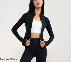 Padded stand-up collar yoga sport coat