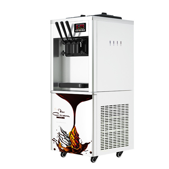 XUELIN Commercial Soft Serve Ice Cream Machine 3 Flaver Vertical Stainless Steel Ice Cream Maker Machine ODM OEM