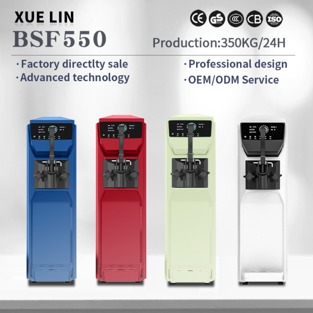 XUELIN Commercial Soft Ice Cream Machine Tabletop 1 Flaver Vertical Stainless Steel ODM OEM For Home