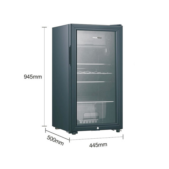 XUELIN ODM OEM 60L Mini Fridge Portable Moveable Glass Door Drinks Cabinet Refrigerator Small For Bedroon Car  SkinCare