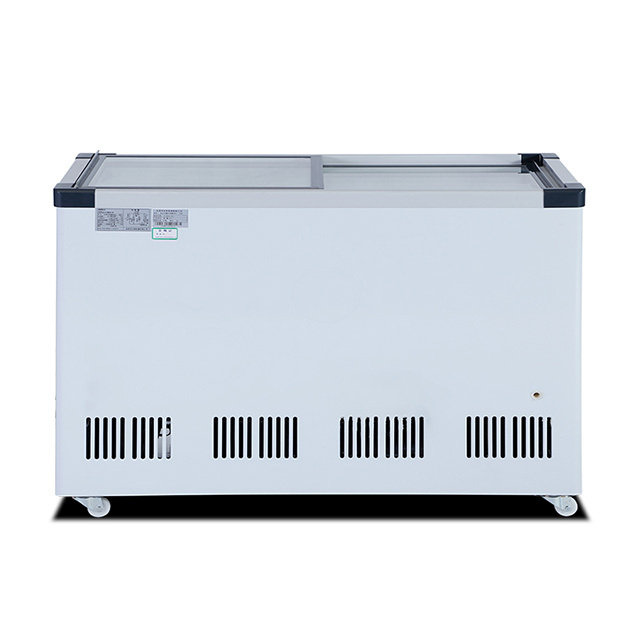 XUELIN ODM OEM 278L Cabinet Freezer Electric Chest Freezers Refrigerator 2 Tanks Cooler and Freezer Glass Side By Side