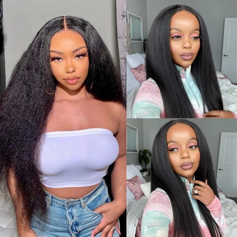 FORIS HAIR Real HD Lace Kinky Straight Virgin Human Hair Wig