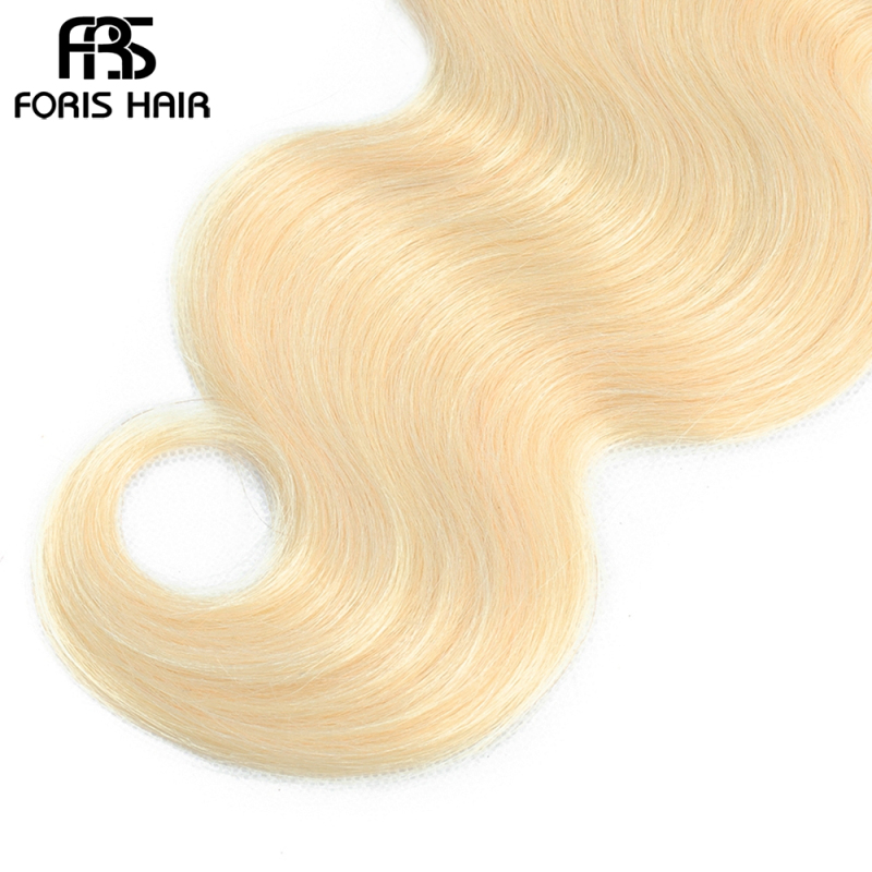 FORIS HAIR Ombre Color T1B/613 Brazilian Body Wave Virgin Human Hair Extensions 4 Bundles