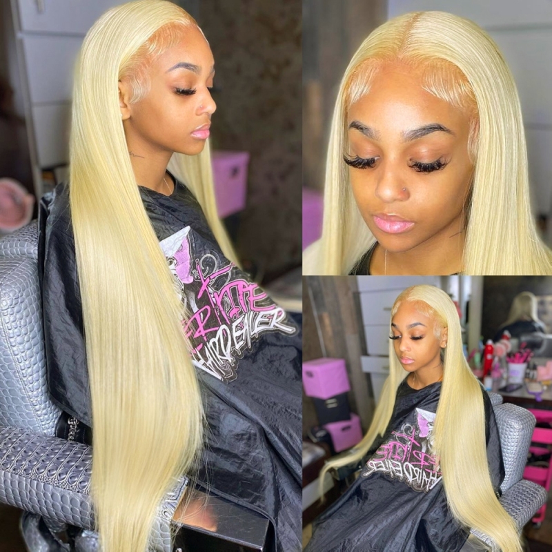 FORIS HAIR Blonde 613 Real HD Lace Straight Virgin Human Hair Wig