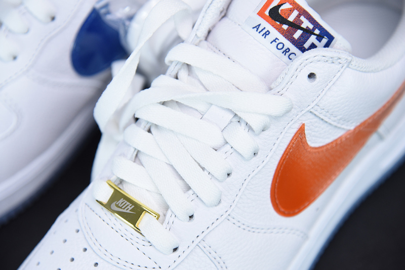 Kith x Nike Air Force 1 Low “NYC” White/Rush Blue-White-Brilliant Orange