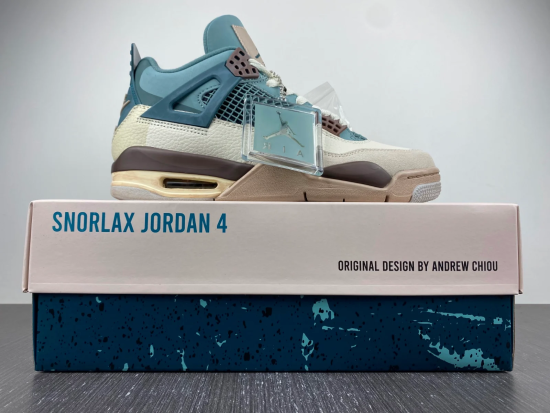 Andrew Chiou x Air Jordan 4 Snorlax Custom