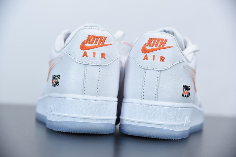 Kith x Nike Air Force 1 Low “NYC” White/Rush Blue-White-Brilliant Orange