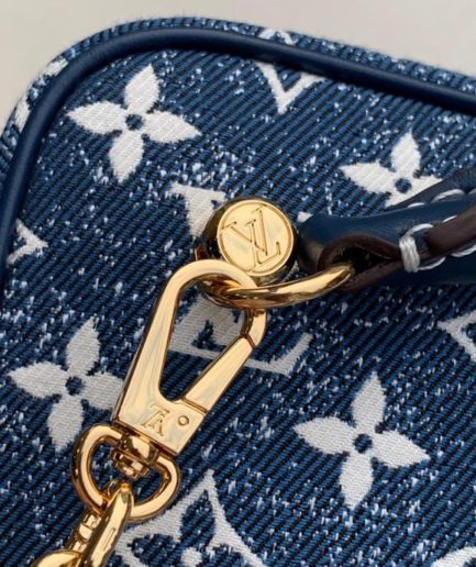 Louis Vuitton Square Bag Denim Jacquard Blue By Nicolas Ghesquiere For Women, Women’s Bags 6.3in/16cm LV M59611