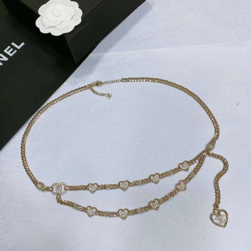 Chanel 23 New Double Layer Peach Heart Waist Chain