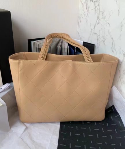 Chanel Shopping Bag Beige For Women, Women’s Bags 14.4in/37cm