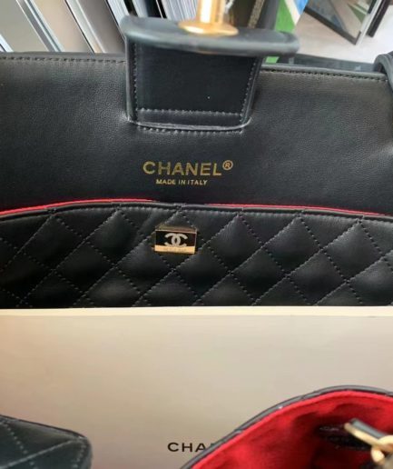 Chanel Shopping Bag Black For Women, Women’s Bags 14.4in/37cm AS3508 B08867 94305