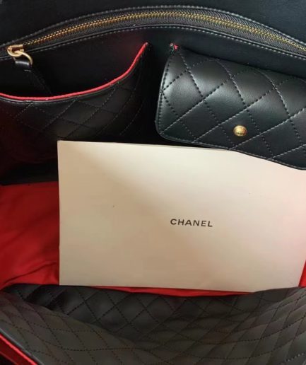 Chanel Shopping Bag Black For Women, Women’s Bags 14.4in/37cm AS3508 B08867 94305