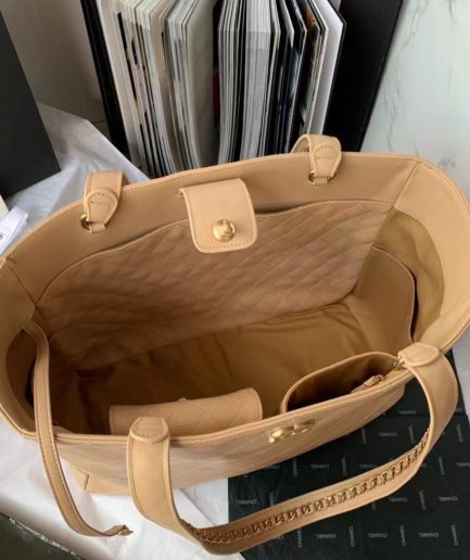 Chanel Shopping Bag Beige For Women, Women’s Bags 14.4in/37cm