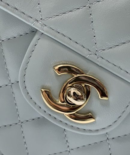 Chanel Mini Heart Bag Grey For Women 7in/18cm AS3191 B07958