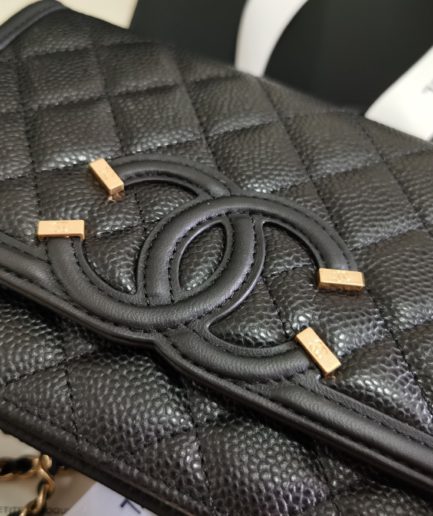 Chanel CO-CO Woc Crossbody Bag 20cm Black