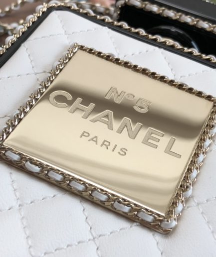 Chanel Evening Bag Black and White For Women 6.2in/16cm