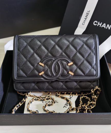 Chanel CO-CO Woc Crossbody Bag 20cm Black