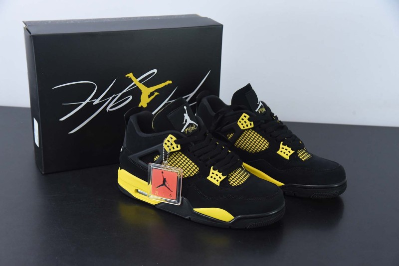 Air Jordan 4 “Thunder 2023” Black/Tour Yellow