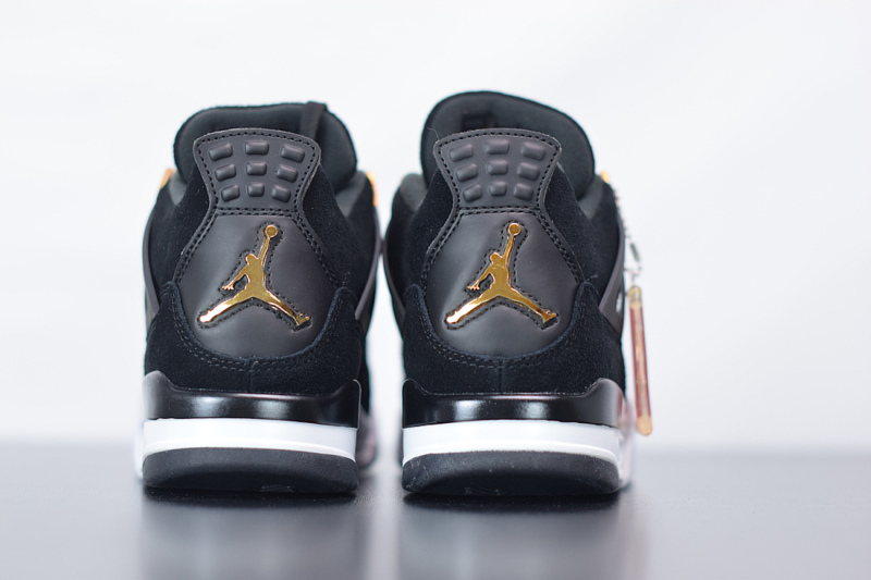 Air Jordan 4 “Royalty” Black/Metallic Gold-White