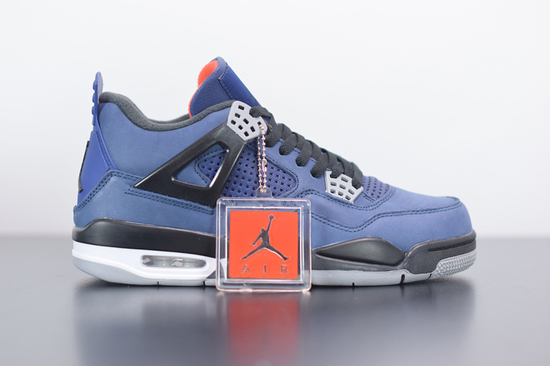 Air Jordan 4 WNTR Loyal Blue Habanero Red Black