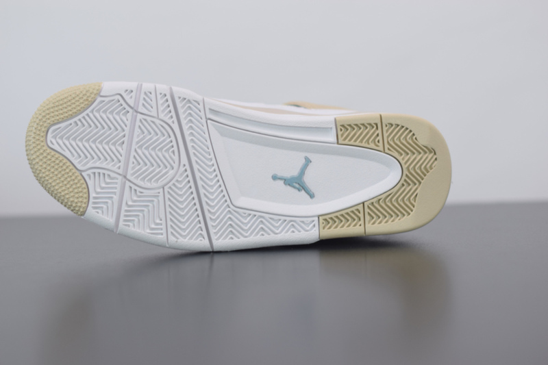 Air Jordan 4 “Linen” White/Boarder Blue-Light Sand