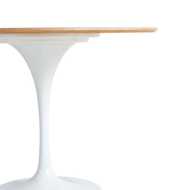 Tulip Dining Table Ash Veneer Top 100cm Eero Saarinen Replica